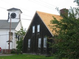 Chapman-Hall House with Church