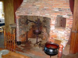 Chapman-Hall House Kitchen Fireplace