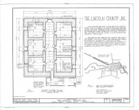 HABS Wiscasset Old Jail 1st Floor Drawing 1936