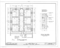 HABS Wiscasset Old Jail 2nd Floor Drawing 1936