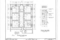 HABS Wiscasset Old Jail 2nd Floor Drawing 1936