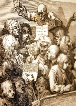 Hogarth Opera Rehearsal Drawing