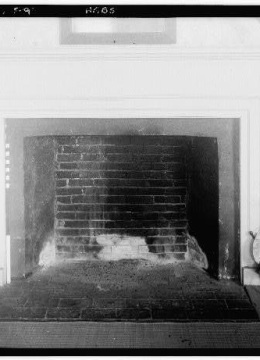 HABS Pownalborough Court House Fireplace 1936
