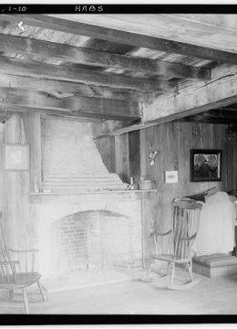 HABS Pownalborough Court House Kitchen Fireplace 1936