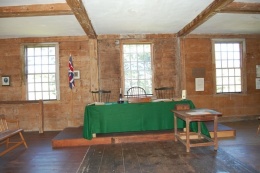 Pownalborough Court House Courtroom Facing Justice