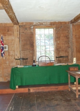 Pownalborough Court House Courtroom Facing Justice