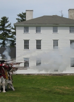 Pownalborough Court House Firing Muskets - 2