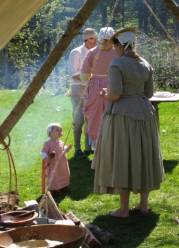 Pownalborough Court House Young Reenactors